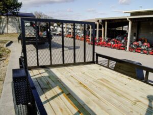 7×10 Powder Coated Straight Deck Utility Trailer 3,500lb Axles Tall Gate - Image 12