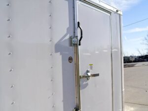 6×12 Flat Nose White Enclosed Trailer 3,500lb Axle - Image 16