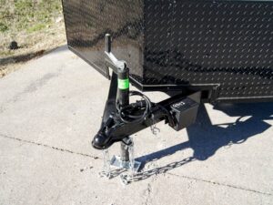 7×14 White V-Nose Enclosed Trailer (2) 3,500lb Axles Windows Elect & Blkout Pkg - Image 9