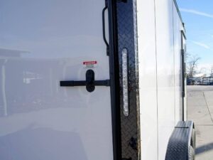 7×14 White V-Nose Enclosed Trailer (2) 3,500lb Axles Windows Elect & Blkout Pkg - Image 11