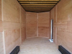 8.5×24 White V-Nose Enclosed Trailer 9ft Interior (2) 5,200lb Axles - Image 10