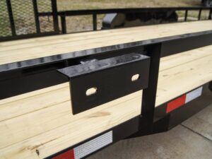 7×20 Powder Coated Straight Deck Utility Trailer with Side Gate (2) 3,500lb Axles - Image 17