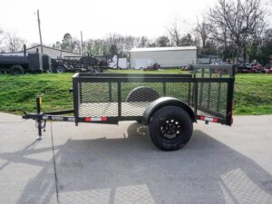 5×8 Powder Coated Dovetail Utility Trailer with 2ft Mesh Sides 3,500lb Axle - Image 2