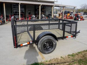 5×8 Powder Coated Dovetail Utility Trailer with 2ft Mesh Sides 3,500lb Axle - Image 6
