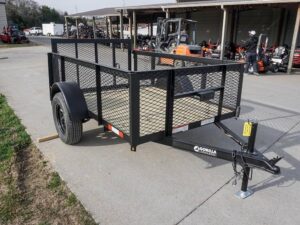 5×8 Powder Coated Dovetail Utility Trailer with 2ft Mesh Sides 3,500lb Axle - Image 5