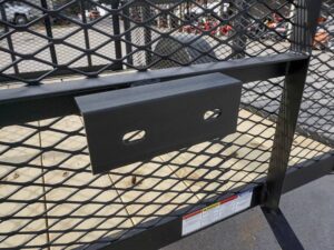 5×8 Powder Coated Dovetail Utility Trailer with 2ft Mesh Sides 3,500lb Axle - Image 8