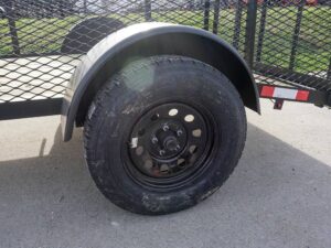 5×8 Powder Coated Dovetail Utility Trailer with 2ft Mesh Sides 3,500lb Axle - Image 10