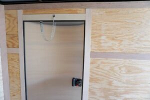 7×14 Enclosed Trailer White V-Nose Blackout Package (2) 3,500lb Axles - Image 17