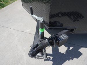 7×12 Enclosed Trailer Silver V-Nose Blackout Package 3,500lb Axle Storage - Image 10