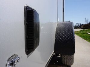 7×12 Enclosed Trailer Silver V-Nose Blackout Package 3,500lb Axle Storage - Image 13
