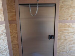 7×12 Enclosed Trailer Silver V-Nose Blackout Package 3,500lb Axle Storage - Image 20