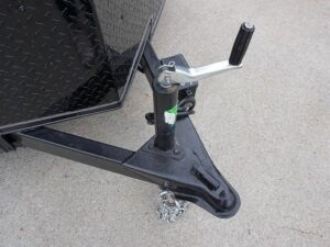 7×12 Enclosed Trailer Black V-Nose Blackout Package 3,500lb Axle Storage - Image 12