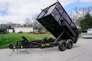 7×12 Hydraulic Dump Trailer with 4ft Sides (2) 7K Axles - Image 10