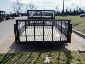 7×14 Powder Coated Dovetail Utility Trailer Stacked Baskets (2) 3,500lb Axles - Image 6