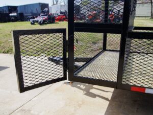 7×14 Powder Coated Dovetail Utility Trailer Stacked Baskets (2) 3,500lb Axles - Image 12