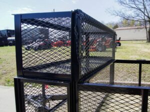 7×14 Powder Coated Dovetail Utility Trailer Stacked Baskets (2) 3,500lb Axles - Image 13