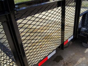 7×14 Powder Coated Dovetail Utility Trailer Stacked Baskets (2) 3,500lb Axles - Image 17