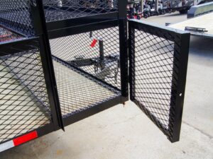 7×14 Powder Coated Dovetail Utility Trailer Stacked Baskets (2) 3,500lb Axles - Image 15