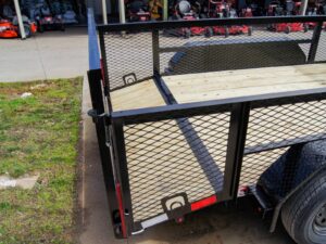 7×14 Powder Coated Dovetail Utility Trailer Stacked Baskets (2) 3,500lb Axles - Image 23