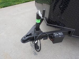 7×16 Enclosed Trailer Red V-Nose Blackout Pkg Tandem Axle Storage - Image 19