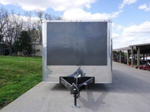 8.5×28 Custom Charcoal Flat Nose Enclosed Trailer (2) 5200 Axles Storage - Image 2