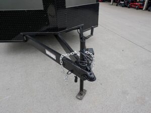 8.5 x 24 Charcoal/Black Enclosed Trailer with Blackout Package Storage - Image 8