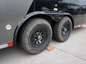 8.5 x 24 Charcoal/Black Enclosed Trailer with Blackout Package Storage - Image 9