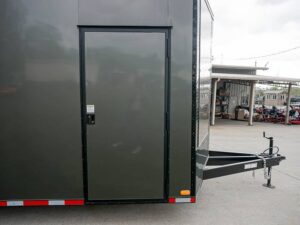 8.5 x 24 Charcoal/Black Enclosed Trailer with Blackout Package Storage - Image 11
