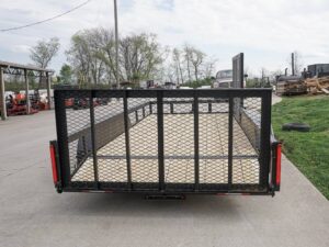 6.4×14 Dovetail Utility Trailer Tandem (2) 3,500lb Axles with Side Gate - Image 5