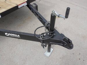 6.4×14 Dovetail Utility Trailer Tandem (2) 3,500lb Axles with Side Gate - Image 8