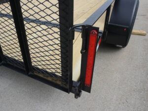6.4×14 Dovetail Utility Trailer Tandem (2) 3,500lb Axles with Side Gate - Image 11