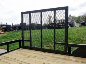 6.4×14 Dovetail Utility Trailer Tandem (2) 3,500lb Axles with Side Gate - Image 12