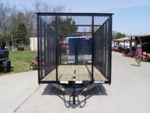 6.4×18 Debris Junk Trash Removal Trailer 6ft Mesh Barn Door Gates (2) 3500lb Axles 7K Gvwr - Image 2