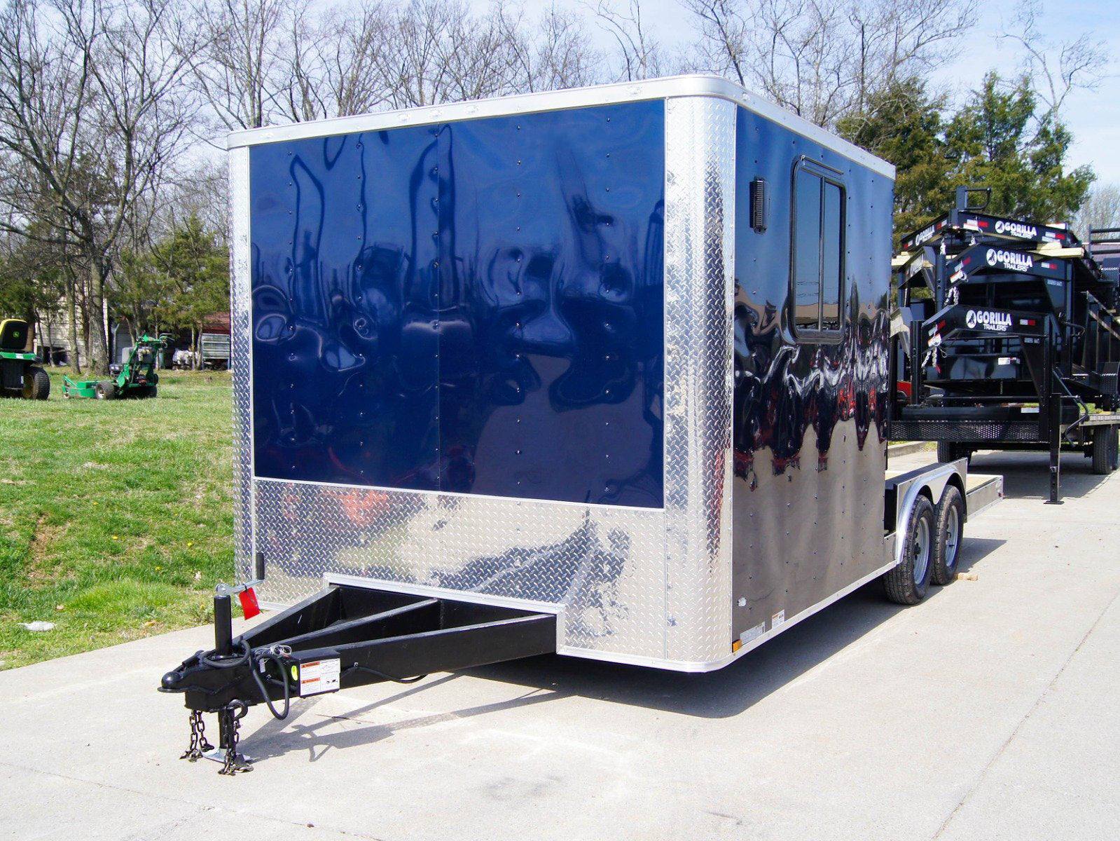 8.5×20 Hybrid Enclosed Trailer with Back Door (2) 5,200lb Axles Storage 8.5×20 Hybrid Enclosed Trailer with Back Door (2) 5,200lb Axles Storage - Image 1