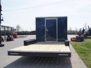 8.5×20 Hybrid Enclosed Trailer with Back Door (2) 5,200lb Axles Storage - Image 5