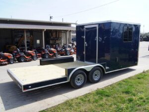 8.5×20 Hybrid Enclosed Trailer with Back Door (2) 5,200lb Axles Storage - Image 4
