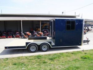 8.5×20 Hybrid Enclosed Trailer with Back Door (2) 5,200lb Axles Storage - Image 7