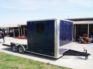 8.5×20 Hybrid Enclosed Trailer with Back Door (2) 5,200lb Axles Storage - Image 8