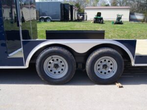 8.5×20 Hybrid Enclosed Trailer with Back Door (2) 5,200lb Axles Storage - Image 15
