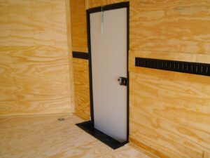 8.5×20 White V-Nose Enclosed Trailer with Blackout (2) 3,500lb Axles - Image 16