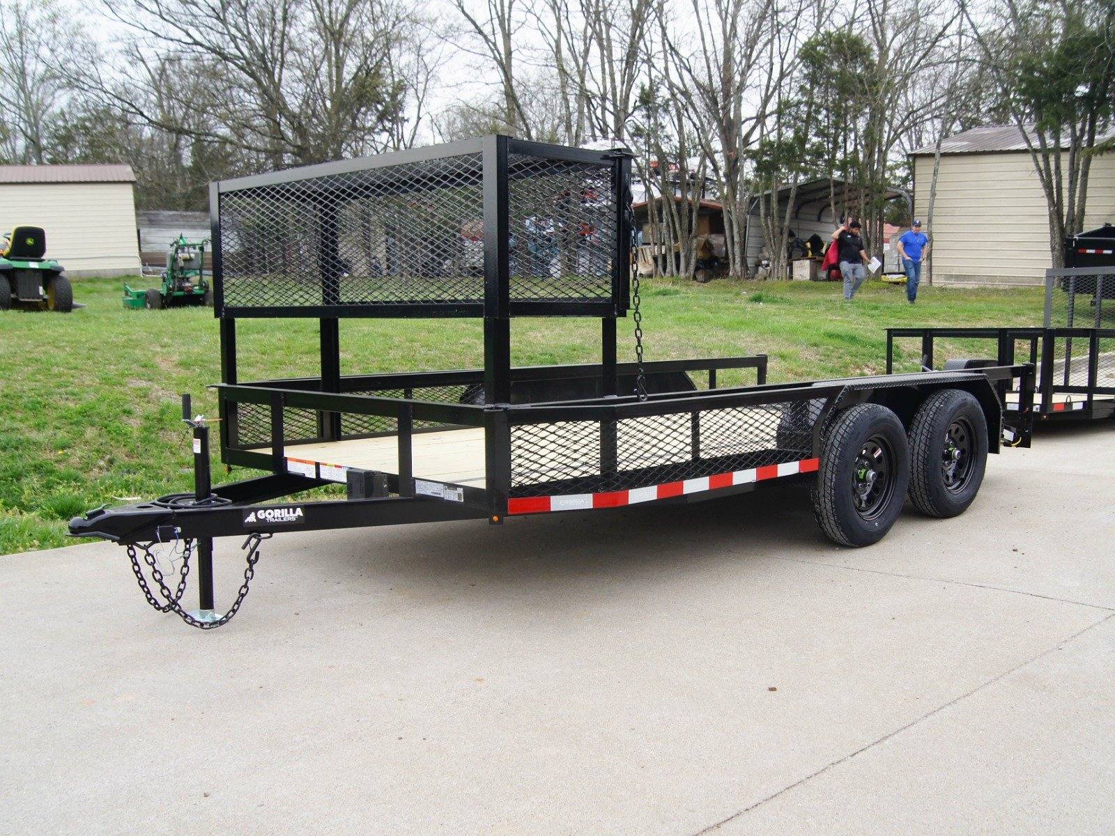6.4×14 Powder Coated Dovetail Utility Trailer with Elevated Basket (2) 3500lb Axles 6.4×14 Powder Coated Dovetail Utility Trailer with Elevated Basket (2) 3500lb Axles - Image 1
