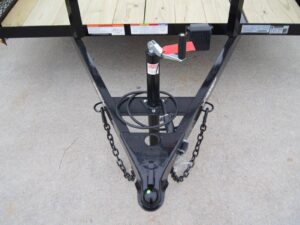 6.4×14 Powder Coated Dovetail Utility Trailer with Elevated Basket (2) 3500lb Axles - Image 9