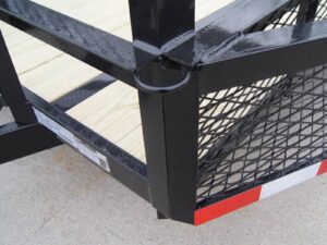 6.4×14 Powder Coated Dovetail Utility Trailer with Elevated Basket (2) 3500lb Axles - Image 10
