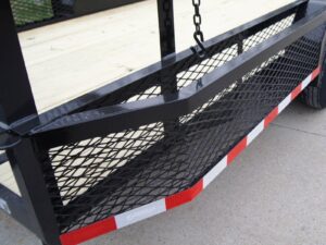 6.4×14 Powder Coated Dovetail Utility Trailer with Elevated Basket (2) 3500lb Axles - Image 12