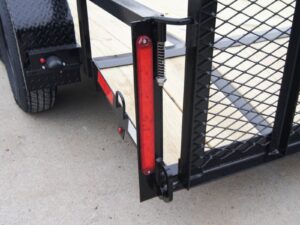 6.4×14 Powder Coated Dovetail Utility Trailer with Elevated Basket (2) 3500lb Axles - Image 14