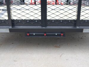 6.4×14 Powder Coated Dovetail Utility Trailer with Elevated Basket (2) 3500lb Axles - Image 16