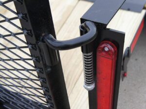 6.4×14 Powder Coated Dovetail Utility Trailer with Elevated Basket (2) 3500lb Axles - Image 18