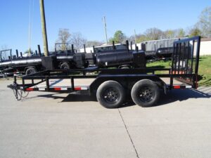 7×14 Powder Coated Straight Deck Utility Trailer (2) 3500lb Axles - Image 3