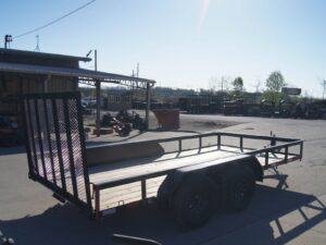 7×14 Powder Coated Straight Deck Utility Trailer (2) 3500lb Axles - Image 6