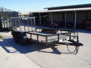 7×14 Powder Coated Straight Deck Utility Trailer (2) 3500lb Axles - Image 8